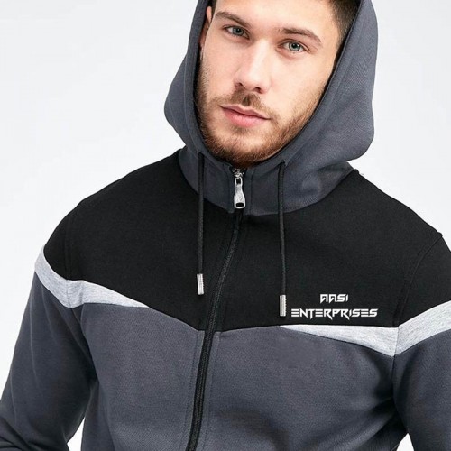 Full Panel Zipper Hooded Top